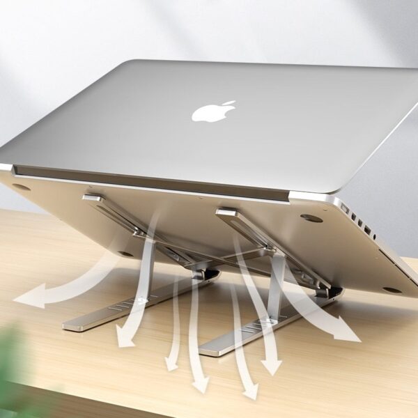 foldable laptop holder for macbook air pro aluminium alloy