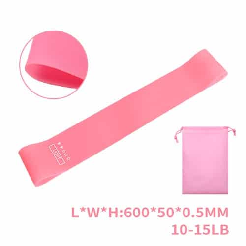 training fitness gum exercise gym strength resistance bands pilates sport rubber