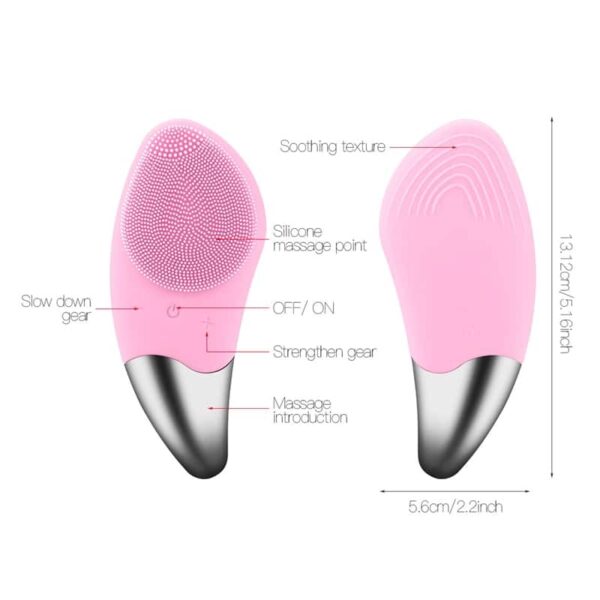 facial cleansing brush silicone sonic face cleaner deep pore cleaning