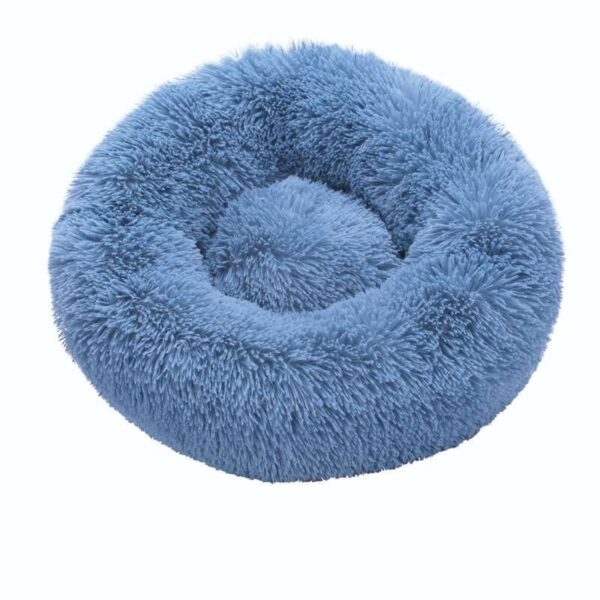 round cat beds soft long plush best cushion cat bed