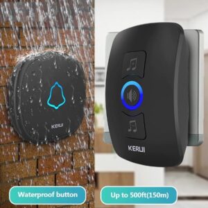 Home Security Alarm LED Light Wireless Smart Doorbell