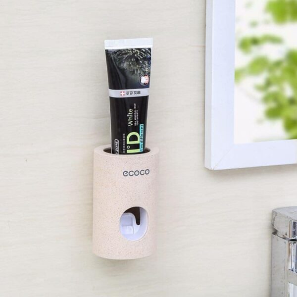 automatic toothpaste dispenser toothbrush holder