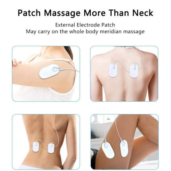electric neck massager infrared heating pain relief